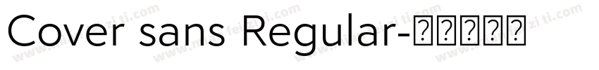 Cover sans Regular字体转换